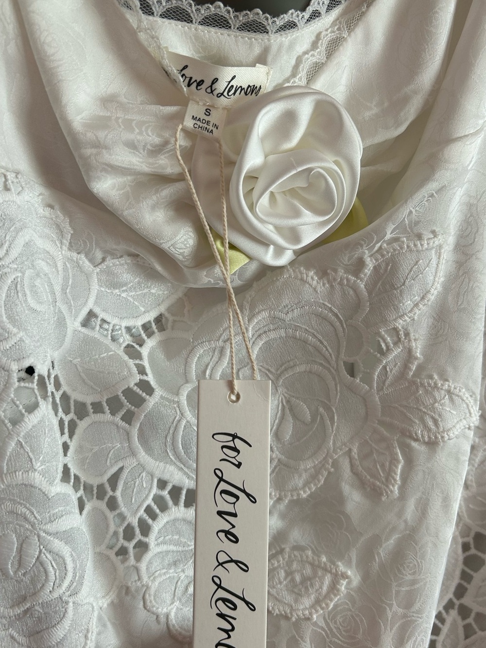 For Love And Lemons Claudia Mini Dress in White - Picture 5 of 5